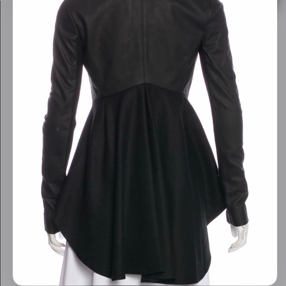 Veda leather high-low Jacket - Picture 4 of 16